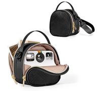 Prokva Bolsa para Cámara Mini Compatible con Cámaras Instantáneas Polaroid Go de Segunda Generación. Bolsa Bandolera Pequeña con Bolsillos y Correa para el Hombro, Negro
