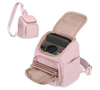 Prokva Bolso Cruzado para Polaroid, Bolso Bandolera para Cámara, Rosa | Compatible con las series Polaroid Now I-Type / Now+ I-Type / OneStep+ / OneStep 2 VF / Flip / Go; solo la bolsa vacía