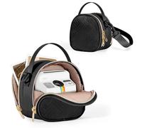 Prokva Mini Bolso Bandolera para Cámara, Compatible con Polaroid Go, Negro | Compatible con Polaroid Go Gen2 y Gen3, Compartimento para Guardar Película, Correas Ajustables; Solo la Bolsa Vacía
