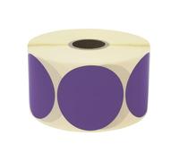 Prolac - 1000 puntos adhesivos coloridos en rollo (lila, 50 x 50 mm)