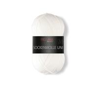 Prolana Ovillo de Lana para Calcetines, 4 Capas, 401, Color Blanco