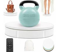 Prolee Soporte de exhibición giratorio de 350 libras de capacidad, tocadiscos giratorios de 360 grados de 12 pulgadas, plataforma giratoria para fotografía, plataforma de visualización de control