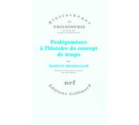 Prolégomènes à l'histoire du concept de temps