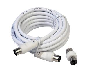 Prolongacióntv video macho-macho 3 metros / Ø 9,5 mm. con adaptador