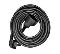 Prolongador 1 Toma 2P+T, 16A 250V~, 10m de Cable H05VV-F 3G1,5mm², Color Negro, Ideal para Extender Corriente en el hogar o Oficina.