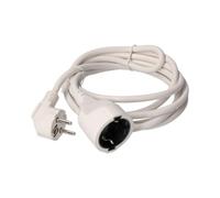Prolongador 1 Toma 2P+T 16A 250V~ 5 m Cable H05VV-F 3G1,5mm² Blanco para conexión eléctrica Segura y expansión de Tomas en Interiores.