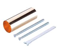 Prolongador - cilindro redondo de 26 mm, con tornillos, ideal para conexión eléctrica, fabricado en material resistente, fácil de instalar.