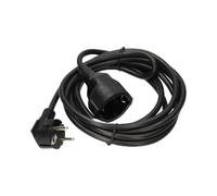 Prolongador con 1 Toma 2P+T, 16A 250V~, 5 m de Cable H05VV-F 3G1,5mm² Negro, Ideal para conectar Dispositivos eléctricos en Espacios amplios.