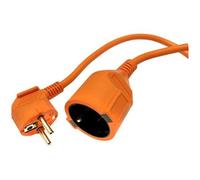 Prolongador de Corriente 15m 3x1.5mm 16A, Color Naranja, Ideal para conectar Dispositivos eléctricos en Exteriores o Interiores.