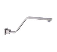 Prolongador De Ducha Extensión de brazo de ducha de latón, soporte for cabezal de ducha, cromado, níquel cepillado, negro, soporte fijo montado en la pared, accesorios de barra(Brushed Nicket)