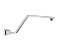 Prolongador De Ducha Extensión de brazo de ducha de latón, soporte for cabezal de ducha, cromado, níquel cepillado, negro, soporte fijo montado en la pared, accesorios de barra(Chrome)