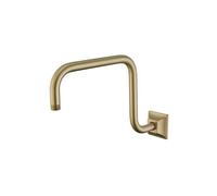 Prolongador De Ducha Soporte de cabezal de extensión de brazo de ducha montado en la pared, acero inoxidable for codo, accesorios de baño, tubo de baño, Oro pulido(Brushed Gold)
