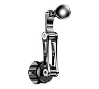 Prolongador de fijación de bola genérico 17 mm, adaptador de soporte para coche para teléfono de 17 mm, brazo giratorio de soporte para GPS y vídeo para camiones taxi viaje carretera todoterreno