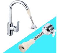 Prolongador de grifo de cocina flexible, alargador de grifo de 18 cm, acero inoxidable 304 extensión, grifo de cocina, boquilla giratoria de 360° para cuarto de baño, lavabo de cocina