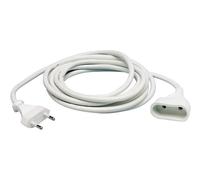 Prolongador de Manguera Blanca 5m 2x1mm F-Bright para Conexiones eléctricas y Uso en Herramientas y Equipos.