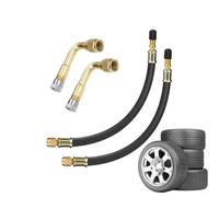 Prolongador de Válvula de Neumático,Conector Portátil Antifugas | Juego De Tubos De Extensión para Inflador De Neumáticos De Coche,para Coche Motocicleta Camión Bicicleta Scooter SUV Pickup Remolques