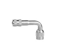 Prolongador de Válvula Herramienta de latón for válvula aire neumáticos, vástago Schrader con adaptador extensión for motocicleta, for el cuidado al libre, suministro personal bicicletas(Silver)