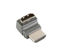 Prolongador HDMI Curvo 270 - BANDRIDGE - BVP136 - Adaptador HDMI con conector a 270 - Moldeado - Gris