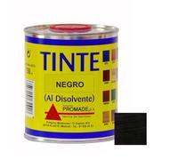 Promade - Tinte al disolvente para teñir la madera. Tonos de madera y colores vivos y modernos (375 ml, Negro)