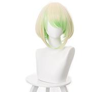PROMARE Mad Burnish Lio Fotia 35 cm Gradiente Corto recto resistente al calor Pelo sintético Anime Cosplay Peluca + Gorro de peluca