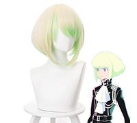 PROMARE Mad Burnish Lio Fotia Cosplay Peluca 35 cm Gradiente Corto Recto Resistente al calor Pelo sintético Anime Disfraz Pelucas + Peluca Cap 402