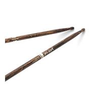 ProMark Baquetas Bateria - Classic Forward 747 Drumsticks - FireGrain - Sin exceso de vibración - Acabado de laca, Punta de madera ovalada, Madera de nogal americano - 1 par