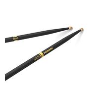 ProMark Baquetas Bateria - Rebound 5B - ActiveGrip - Se vuelve más pegajoso a medida que las manos sudan - Acabado de agarre activo, Punta de Bellota, Madera de nogal americano - 1 par