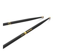 ProMark Baquetas Bateria - Rebound 7A Drumsticks - ActiveGrip - Se vuelve más pegajoso a medida que las manos sudan - Acabado de agarre activo, Punta de Bellota, Madera de nogal americano - 1 par