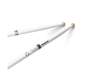 ProMark Drum Sticks - Scott Johnson Drumsticks - Drum Sticks Set - Wood Tip - Painted White Hickory Drumsticks - Consistent Weight and Pitch - 1 Pair