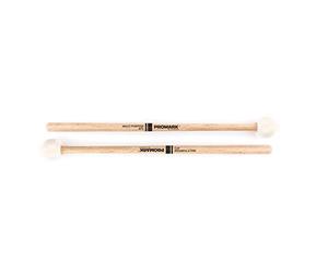 ProMark MT3 Drum Soft Felt Mallet For Use with Timpani, Concert Toms and Cymbals - Shira Kashi Oak Handle for Weight - Gradual Taper for Quick Motion - 1 Pair, 10.0 in*18.0 in*0.25 in