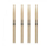 Promark Rebound 7A Hickory Acorn Wood Tip 4 Pair Value Bundle