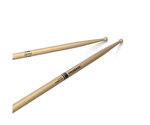 ProMark TX718W Drum Sticks - Finesse 718 Drumsticks - Drum Sticks Set - Small Round Wood Tip - American Hickory Drumsticks - Consistent Weight and Pitch - 1 Pair, 8.0 in*16.625 in*0.111 in