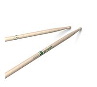 ProMark TXR5AW Classic Forward 5A Drumsticks - Oval Wood Tip - Natural, Raw Hickory - Consistent Weight and Pitch - 1 Pair