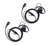 PROMAXPOWER 2 Pine Auricular Walkie Talkie Compatible con Kenwood Baofeng UV-5R UV-5RA 777 888S UV-82 TH-22AT TH-25 TK-3100, Pinganillo Walkie Talkie con Micro PTT, 2 Piezas