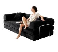 PromCaeruyn Sofá Cama 3 en 1 Convertible Extraíble, Sofá Cama Compresión Modular Plegable Combinable, Sofá sin Estructura para Salón Dormitorio(200cm)