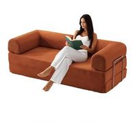 PromCaeruyn Sofá Cama Convertible 3 en 1, Sofá Modular Combinado, Sofá de Suelo Plegable, Sofá Cama sin Brazos para Sala de Estar Apartamento Dormitorio Sala de Juegos, No Requiere Montaje(200cm)