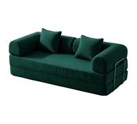 PromCaeruyn Sofá Convertible, Sofá Modular de Suelo Plegable Combinado Seccional, Sofá Cama sin Brazos para Sala de Estar, Apartamento, Dormitorio y Sala de Juegos(Green,200cm)