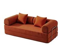 PromCaeruyn Sofá Convertible, Sofá Modular de Suelo Plegable Combinado Seccional, Sofá Cama sin Brazos para Sala de Estar, Apartamento, Dormitorio y Sala de Juegos(Caramel,150cm)