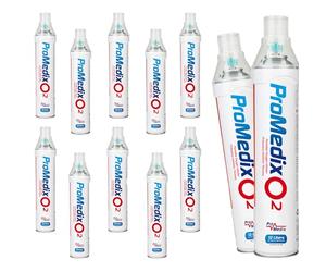 ProMedix PR-994 Inhalador de Oxígeno Portátil para Inhalación | Boquilla Universal | Oxígeno en Lata 12L 99,4% (12)