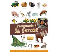 Promenade à la ferme: Avec un panorama, plus de 80 autocollants et une planche de pochoirs