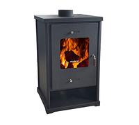 Prometey EEK A+ EKO 96175 - Estufa de leña (10,2 kW, 10,2 kW, estufa permanente, para taller, estufa de sueco, altura 79 cm, ancho 50 cm, profundidad 42 cm, 64 kg)