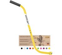 PROMETHEUS BICYCLES Barra aprendizaje bicicleta niños | Barra de empuje bicicleta infantil | Palo bicicleta niño aprendizaje universal - divisible antideslizante estable (amarillo)