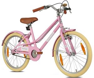 PROMETHEUS BICYCLES Bicicleta infantil retro de 20 pulgadas para niña | Bicicleta de 20 pulgadas para niñas a partir de 6 años | Bicicleta infantil a partir de 7 años PETITAGE en color rosa