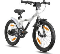 PROMETHEUS BICYCLES Bicicleta niño 6 años Bicicleta 18 Pulgadas niño niña | Bici niña niños Infantil a Partir de 5 años y Freno de Contrapedal Blanco