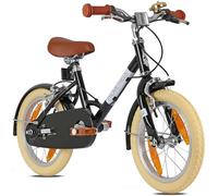 PROMETHEUS BICYCLES Bicicleta Retro Infantil 4 Años Niño Bicicleta Niña 14 Pulgadas Pequeñeado Bicicleta para Niño de 3 a 5 Años en Negro