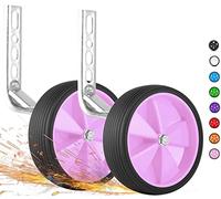 PROMETHEUS BICYCLES Ruedines bicicleta infantil universal 12 14 16 18 pulgadas | Ruedas para bicicleta infantil | Ruedines bici - construcción robusta de acero con neumáticos de goma (rosa)