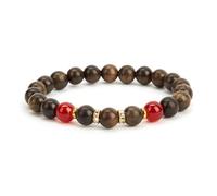 Prometis Pulsera de moda con perlas de piedras preciosas Noctilucent y perlas de palisandro para mejorar tu buena suerte y pulsera de energía y curación del Feng Shui para protección, riqueza y