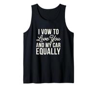 Prometo amarte a ti y a mi Coche igualmente Auto Romance Camiseta sin Mangas