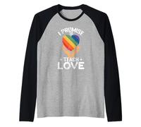 Prometo Enseñar Amor Camiseta Manga Raglan