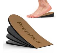 Promifun Elevador ortopédico de talón para dolor de talón, inserto de elevación de talón ajustable de 4 capas para tendinitis de Aquiles, fascitis plantar, espolón de talón, inserciones de cuña para